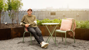 Armand Duplantis på takterassen